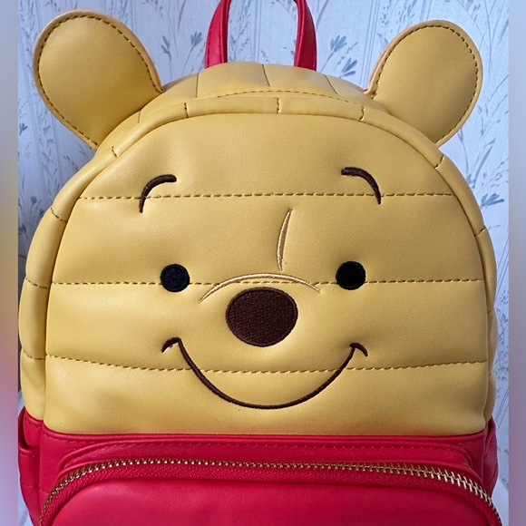 Loungefly Disney Winnie the Pooh Yellow and Red Backpack - Picture 4 of 16